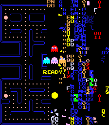 Pac-Man, international version, 256th level